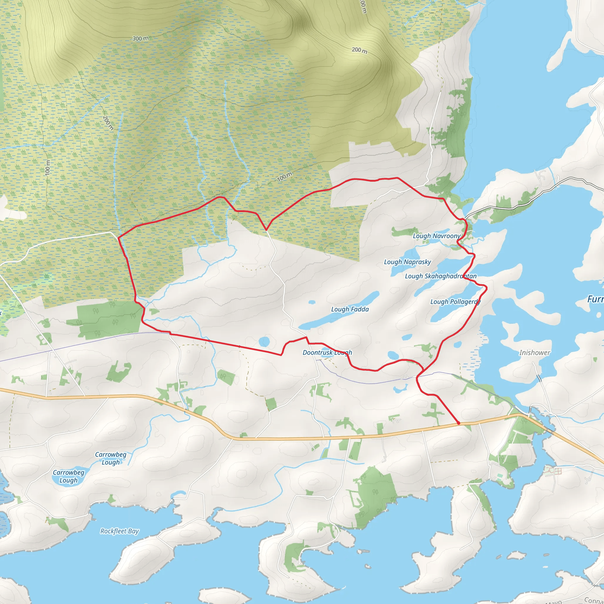 Burrishoole Loop - Derradda Oghillies Loop mobile static map