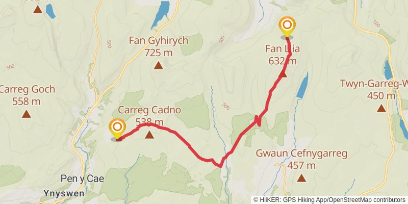 Cambrian Way alt 5 Map