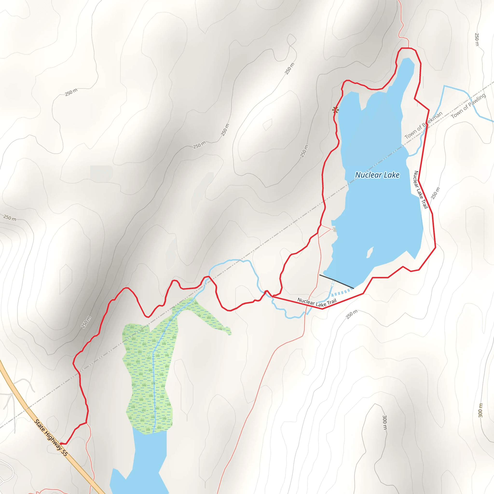 Nuclear Lake Trail Loop from State Highway 55 mobile static map