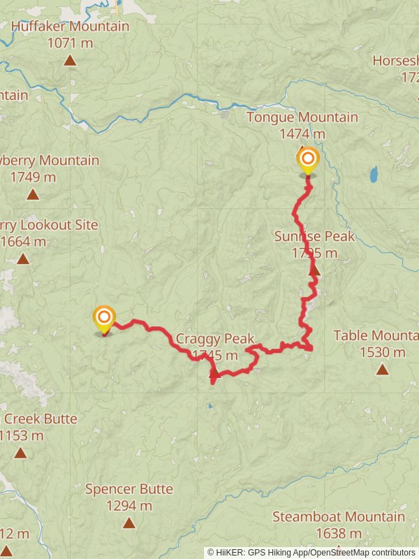 Juniper Ridge - Boundary Trail mobile static map