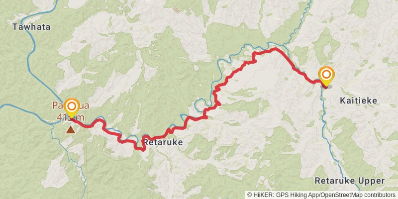 Whanganui Journey stage 8 Map