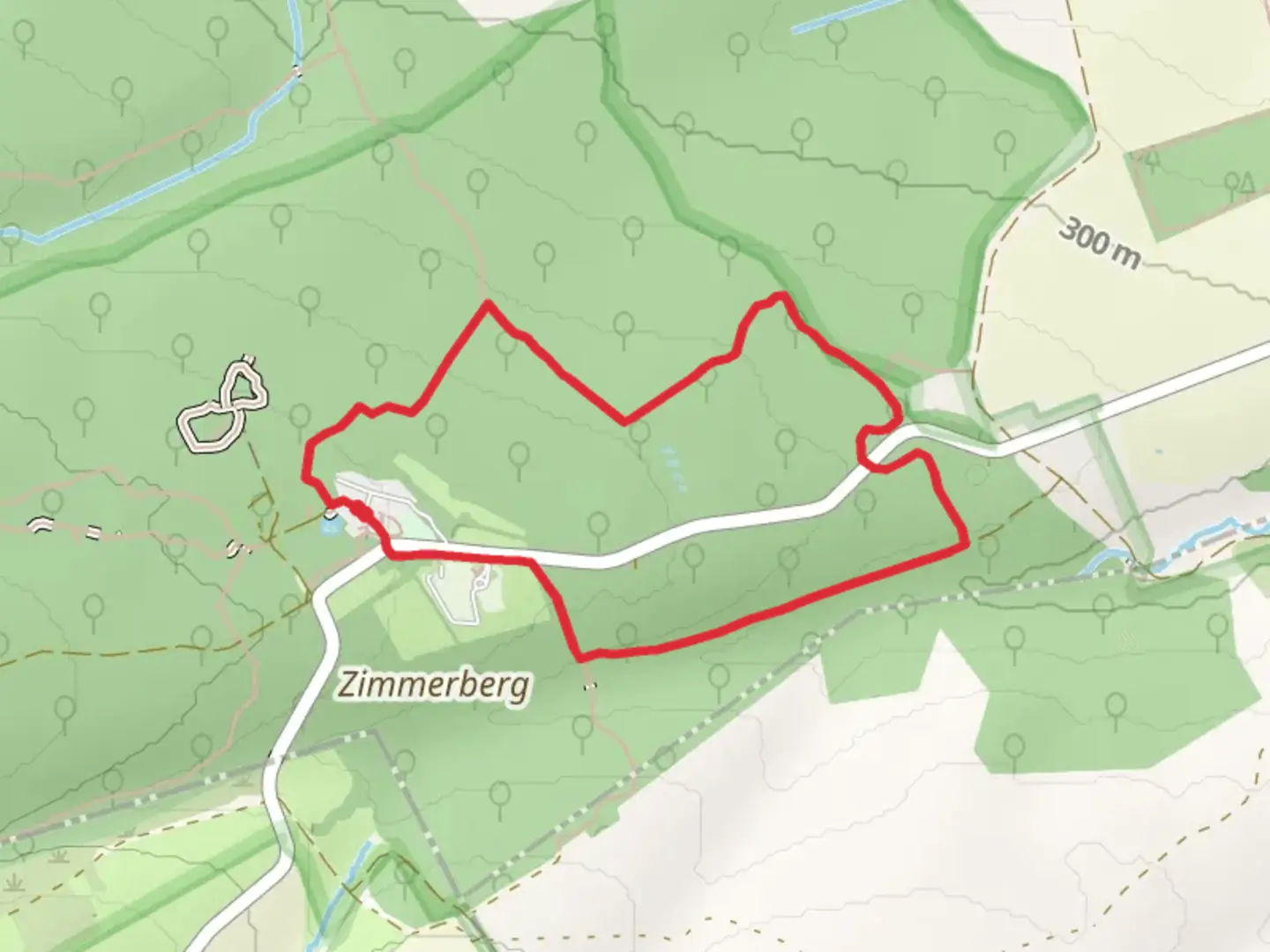 An image depicting the trail Nationalparkzentrum Thiemsburg Loop and its surrounding area.