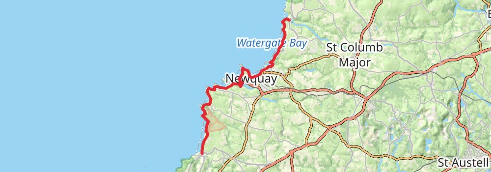 South West Coast Path 6-Day Challenging Tour (Hillwalk Tours) stage 2 Map