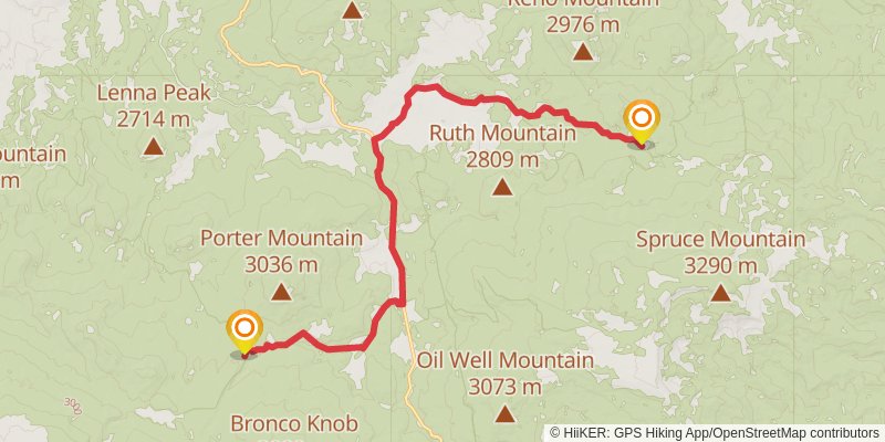 American Discovery Trail North Route stage 253 Map