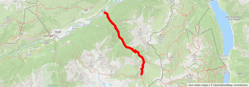 Val d'Uina stage 2 Map