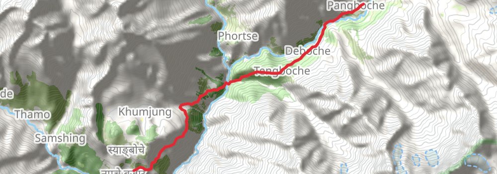 Everest Base Camp Trek stage 3 Map