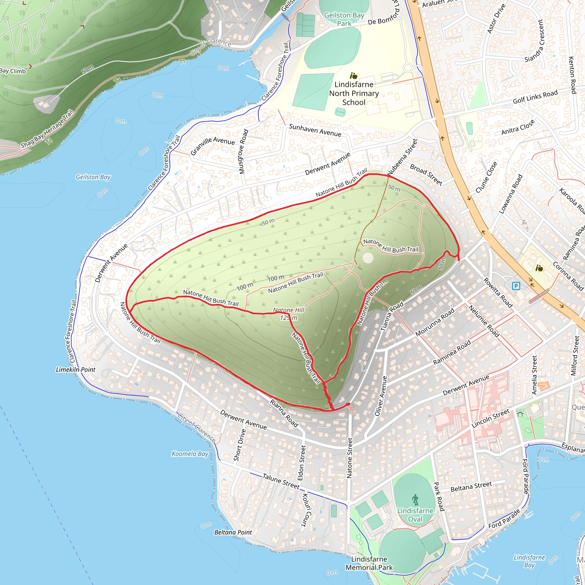 Natone Hill Circuit Track mobile static map