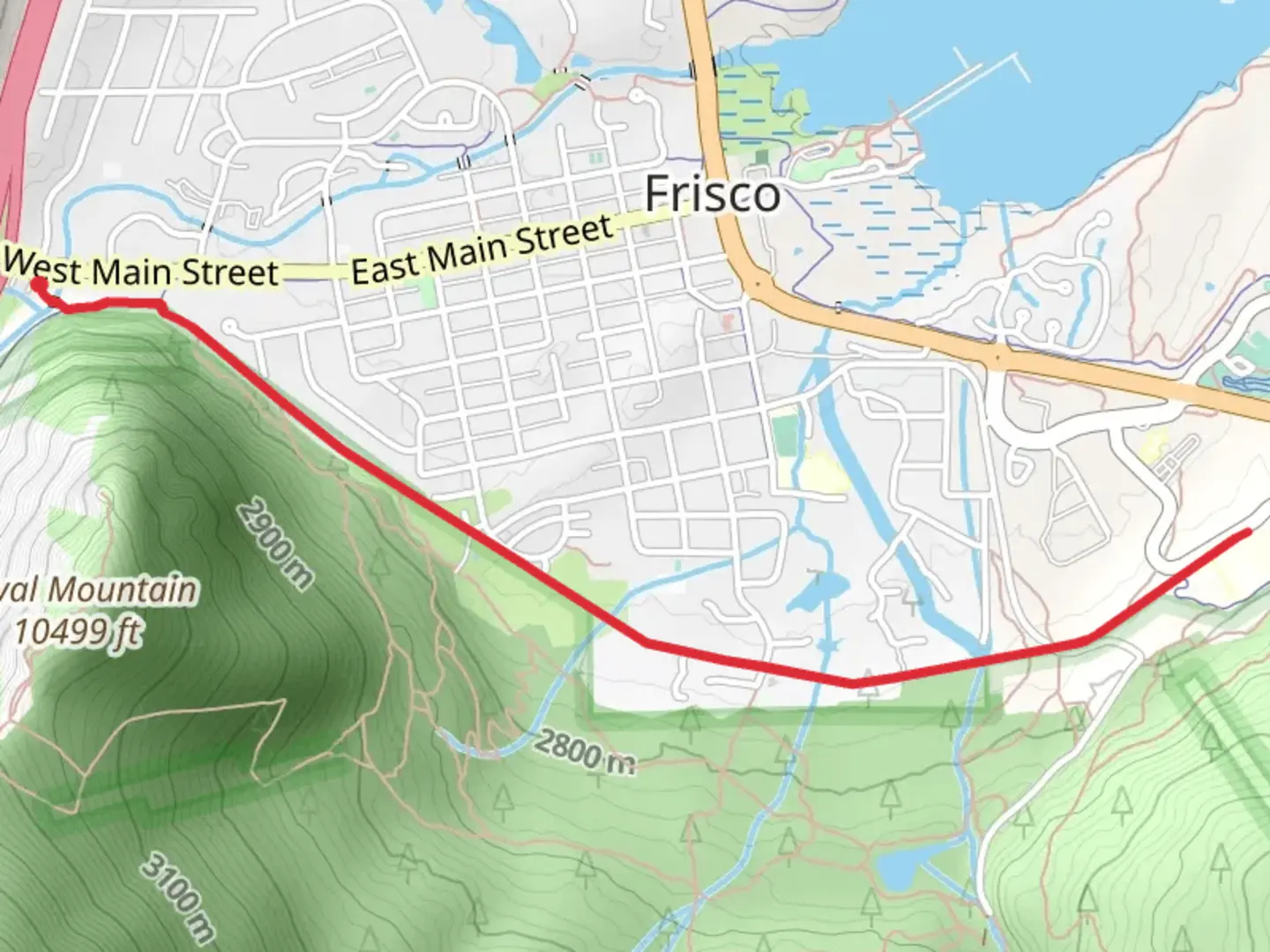 An image depicting the trail Temple Trail and its surrounding area.