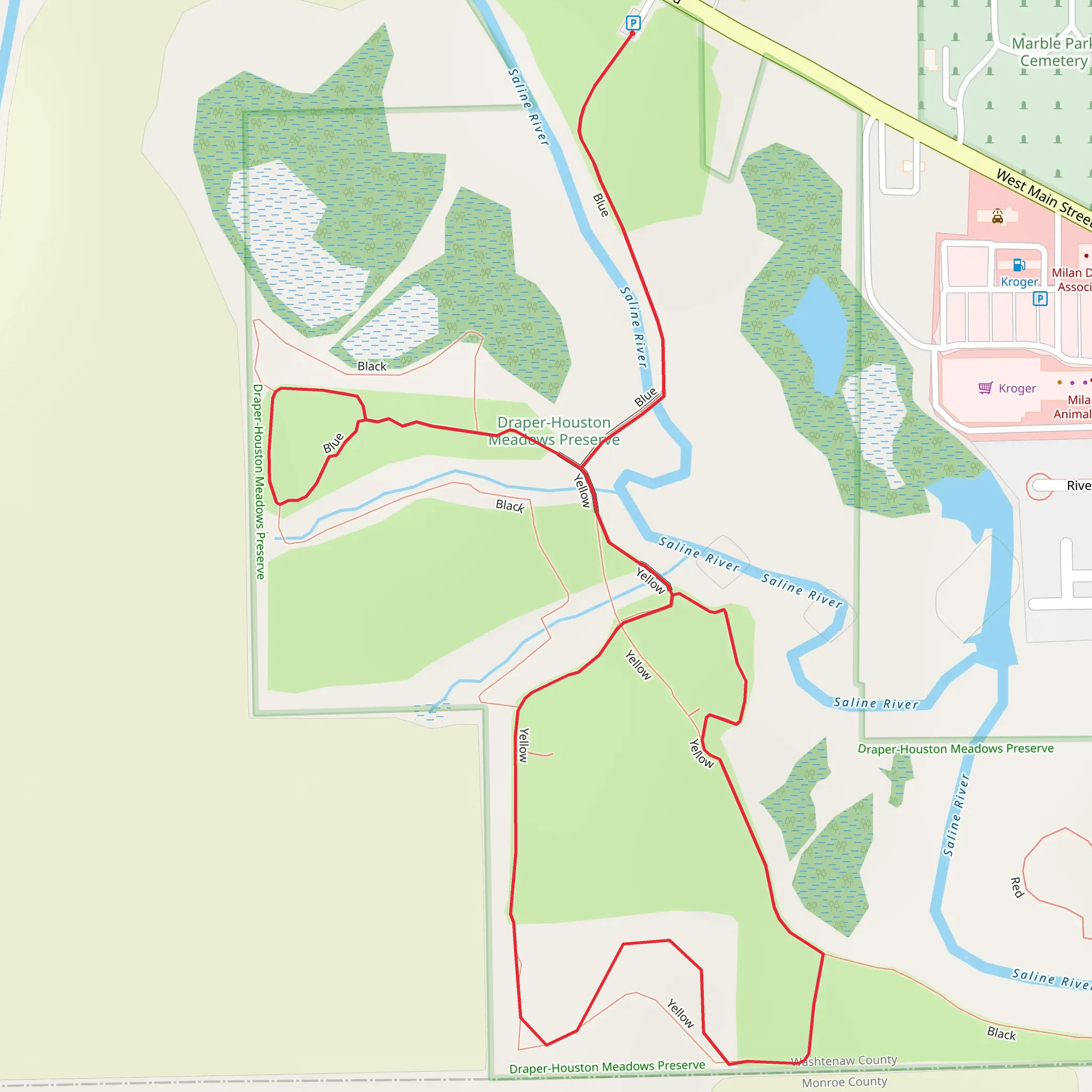 Yellow and Black Loop mobile static map