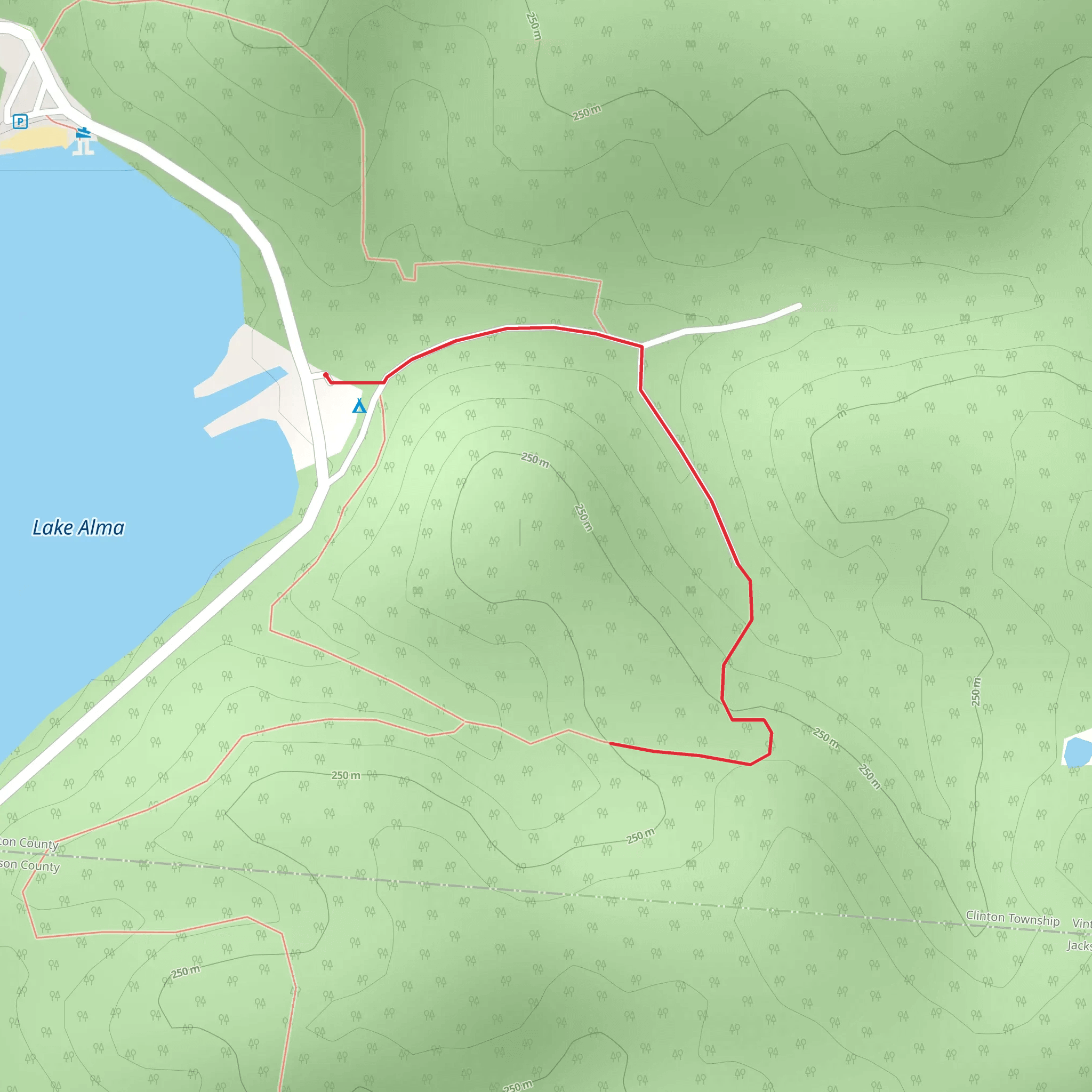 Lake Alma State Park Campground mobile static map
