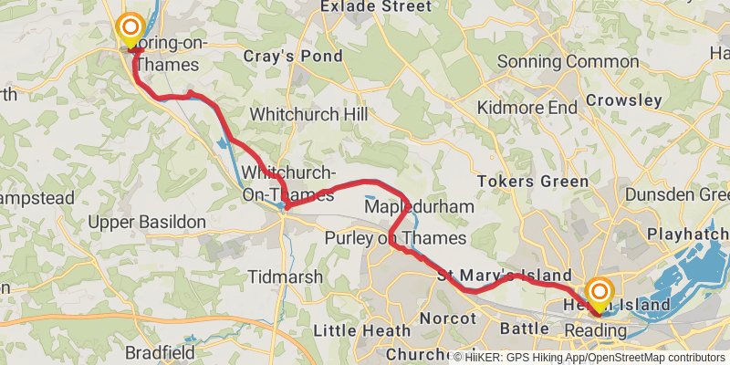 Thames Pilgrim Way stage 5 Map
