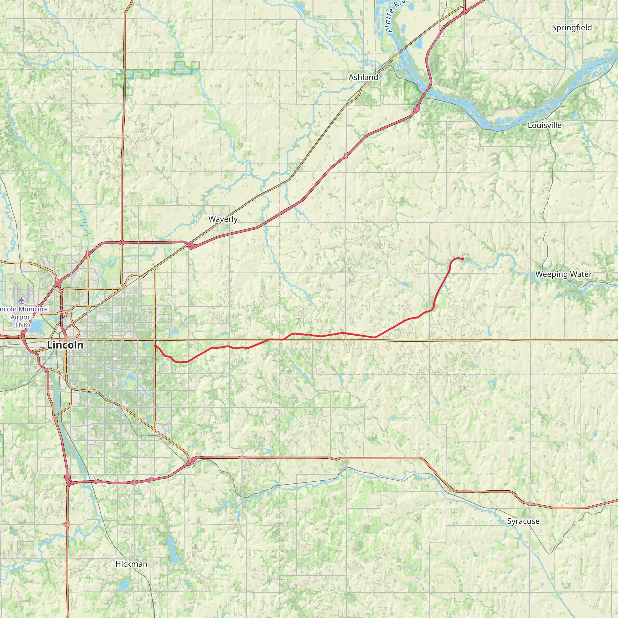 MoPac Trail mobile static map