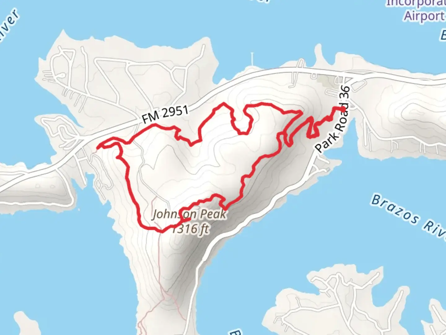 An image depicting the trail Johnson Peak Loop Trail and its surrounding area.