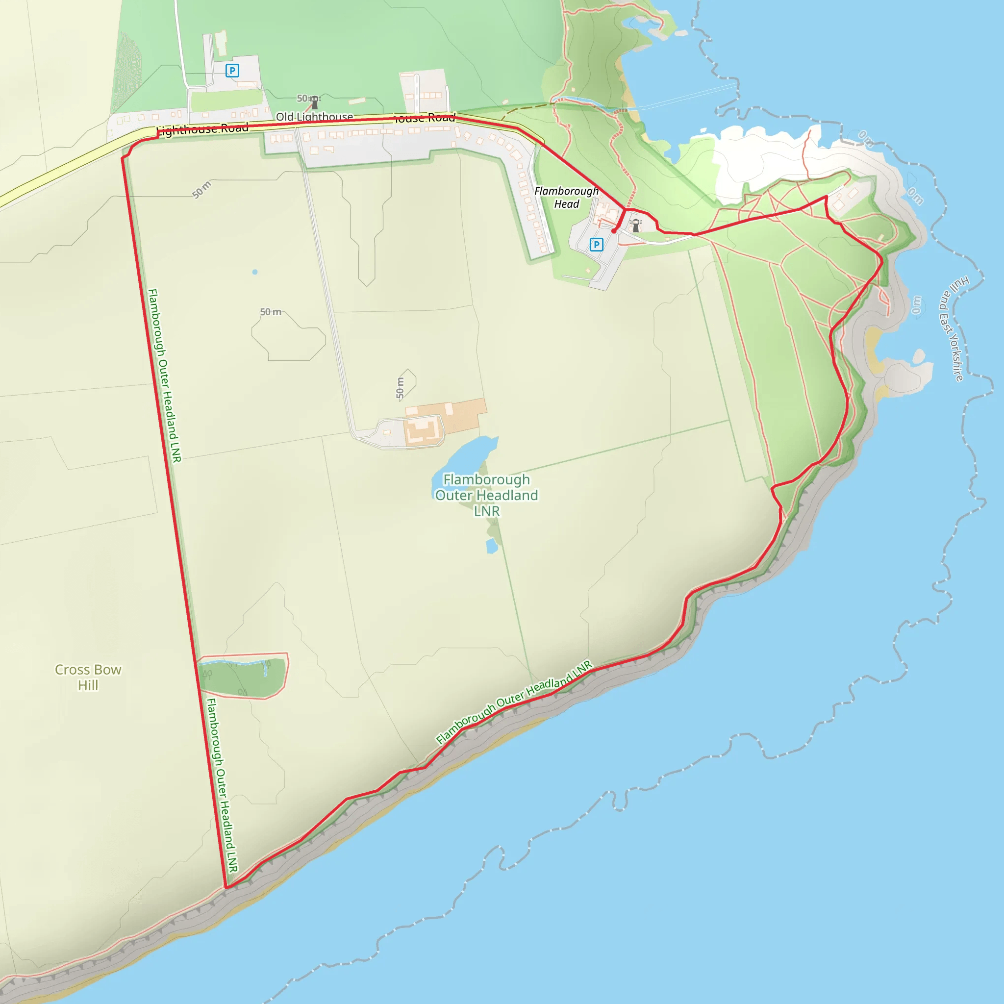 Bridlington Bay Loop - Flamborough mobile static map