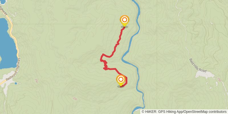 44 Creek Trail stage 2 Map