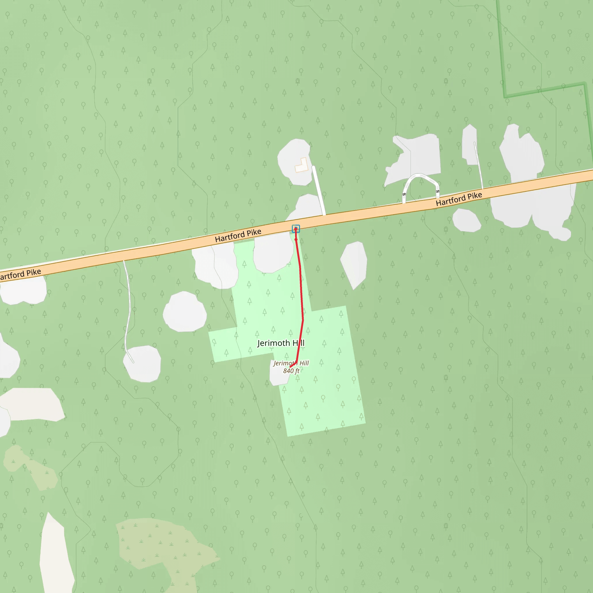 Jerimoth Hill mobile static map