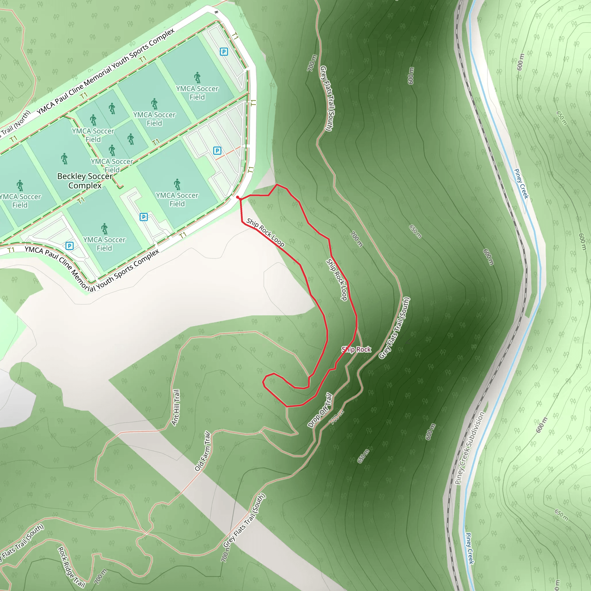 Ship Rock Loop mobile static map