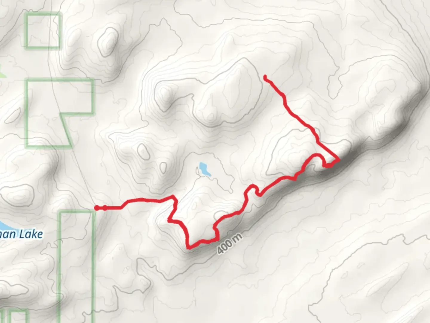 An image depicting the trail Peregrine Trail via Gogebic Ridge Trail and its surrounding area.