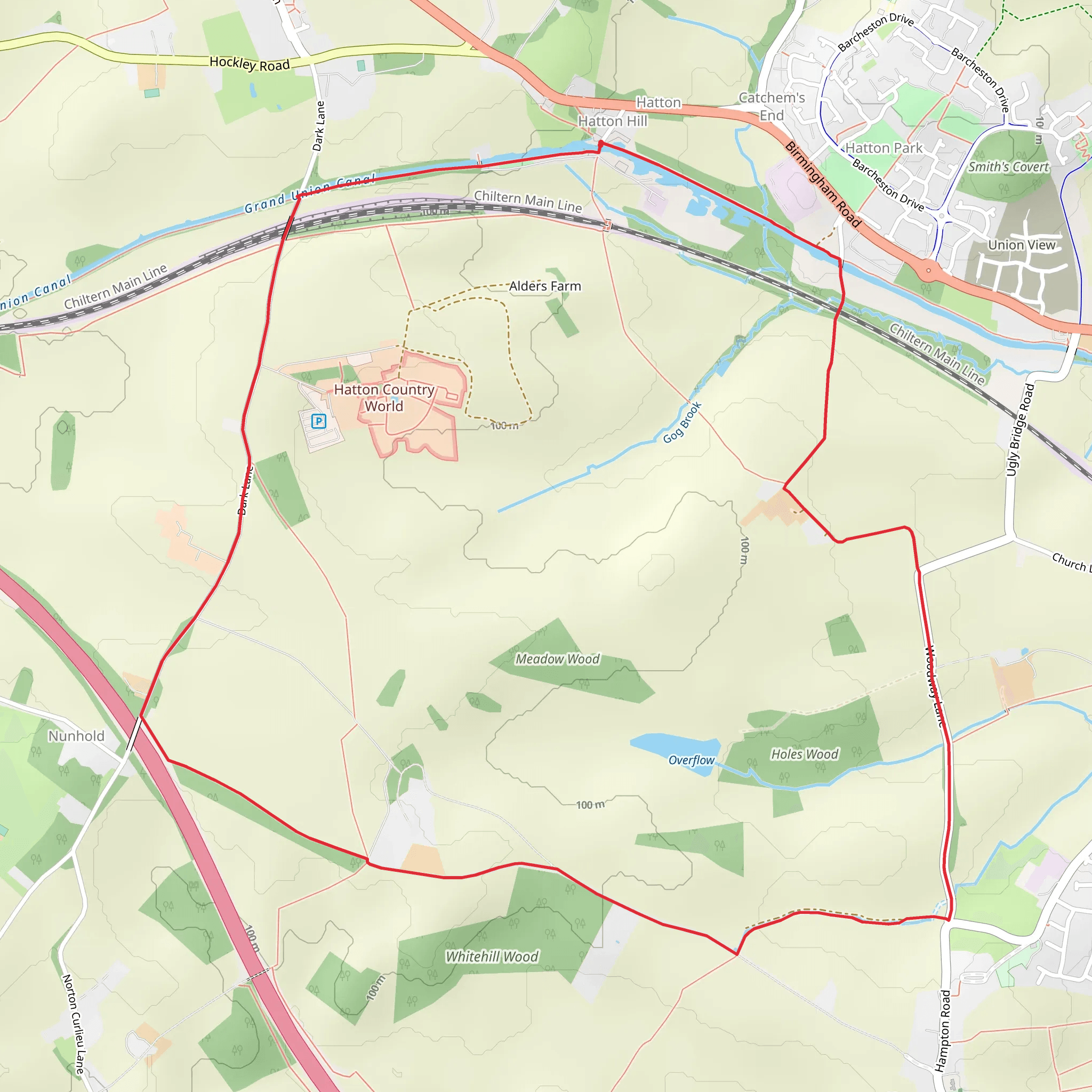 Hatton Locks mobile static map