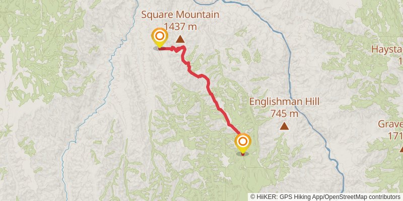 Hells Canyon Western Rim Trail stage 4 Map