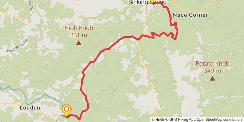Buckeye Trail stage 53 Map