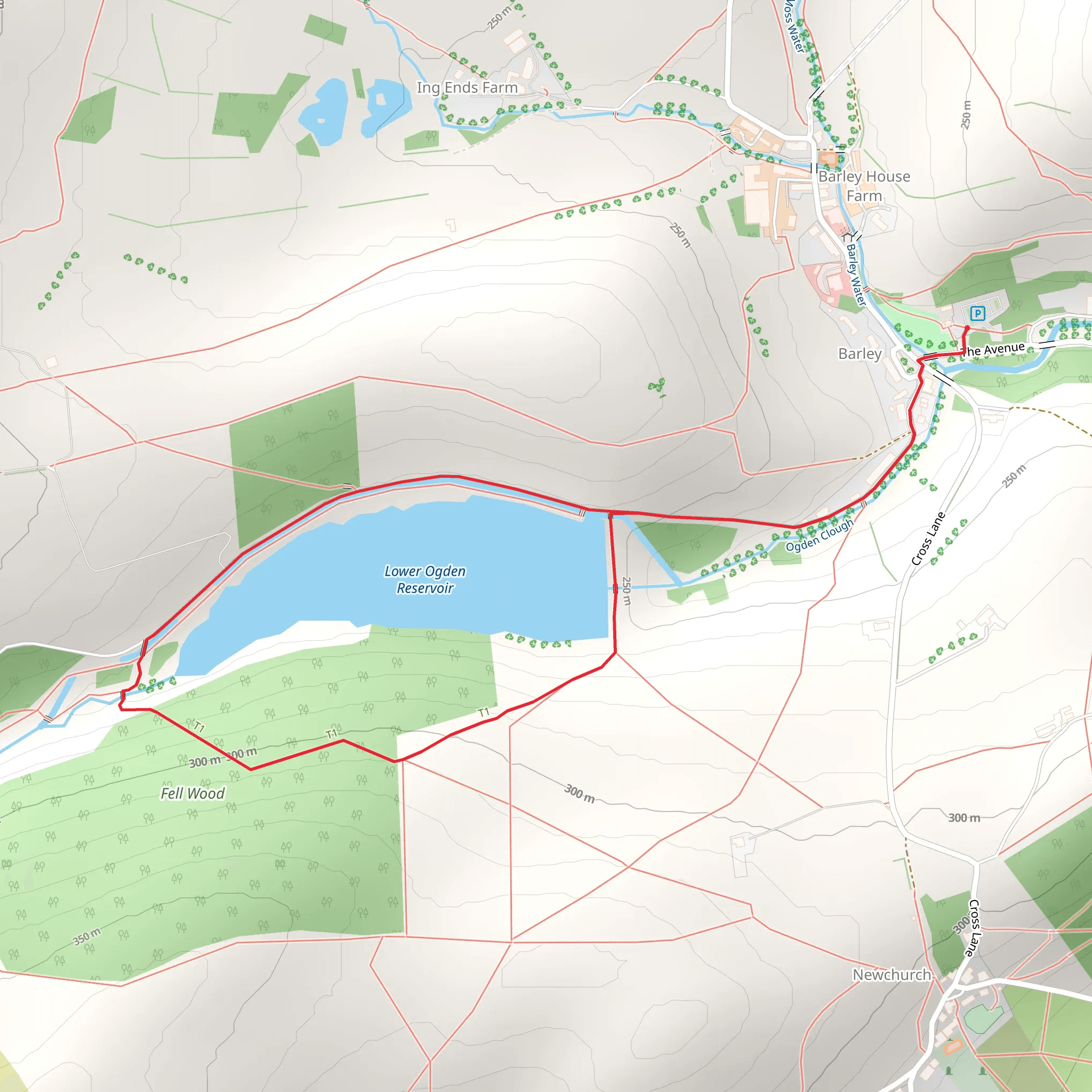 Lower Ogden Reservoir Loop mobile static map