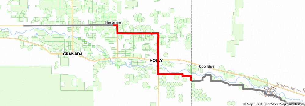American Discovery Trail South Route stage 206 Map