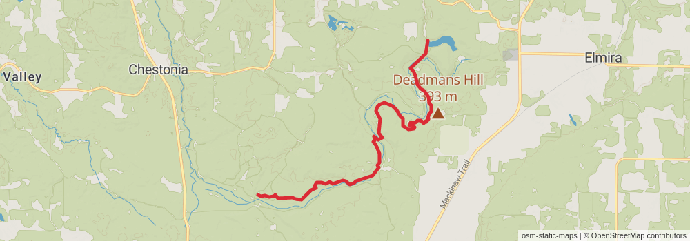 American Perimeter Trail - North Country Primary stage 69 Map