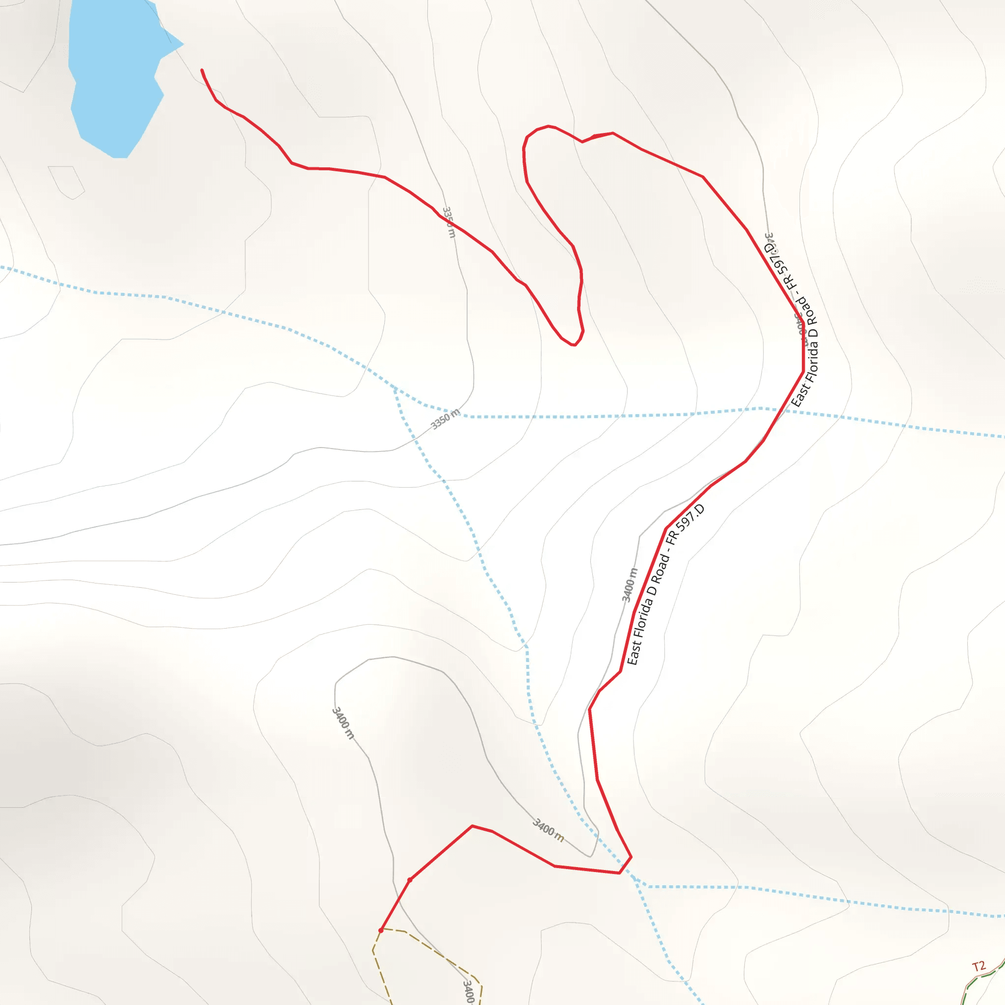 Stump Lake Trail mobile static map