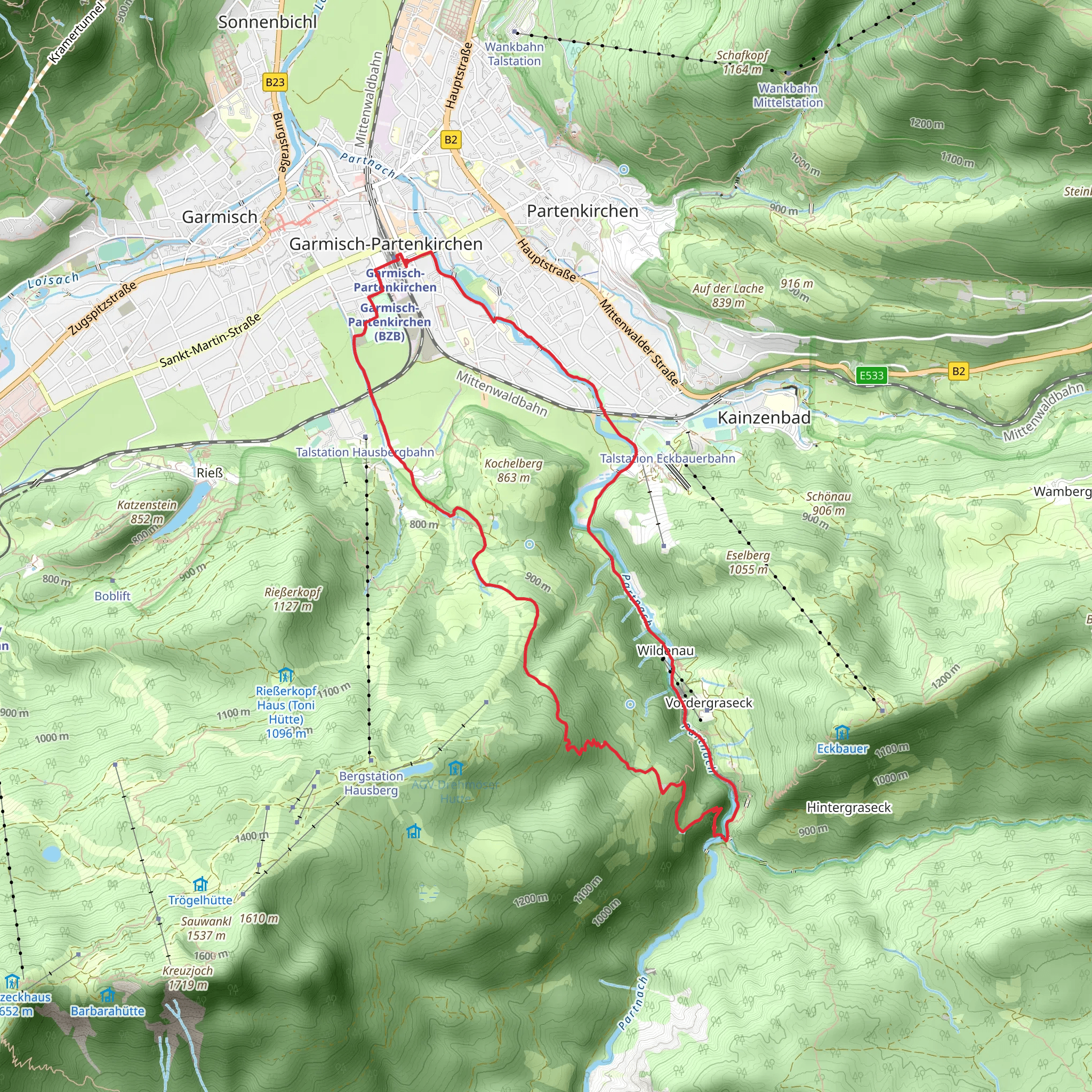 Wildenauer Strasse and Kochelberg Loop mobile static map