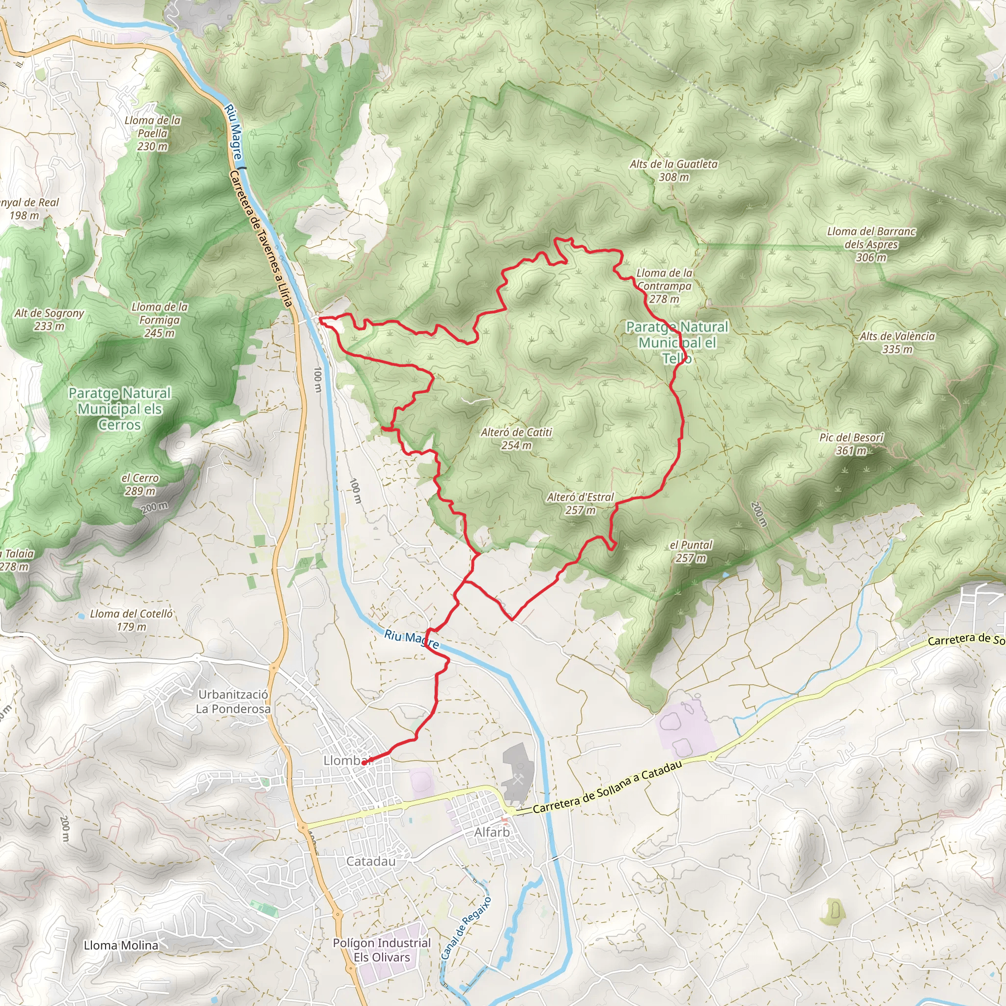 Serra d'Aledua PR CV 429 mobile static map