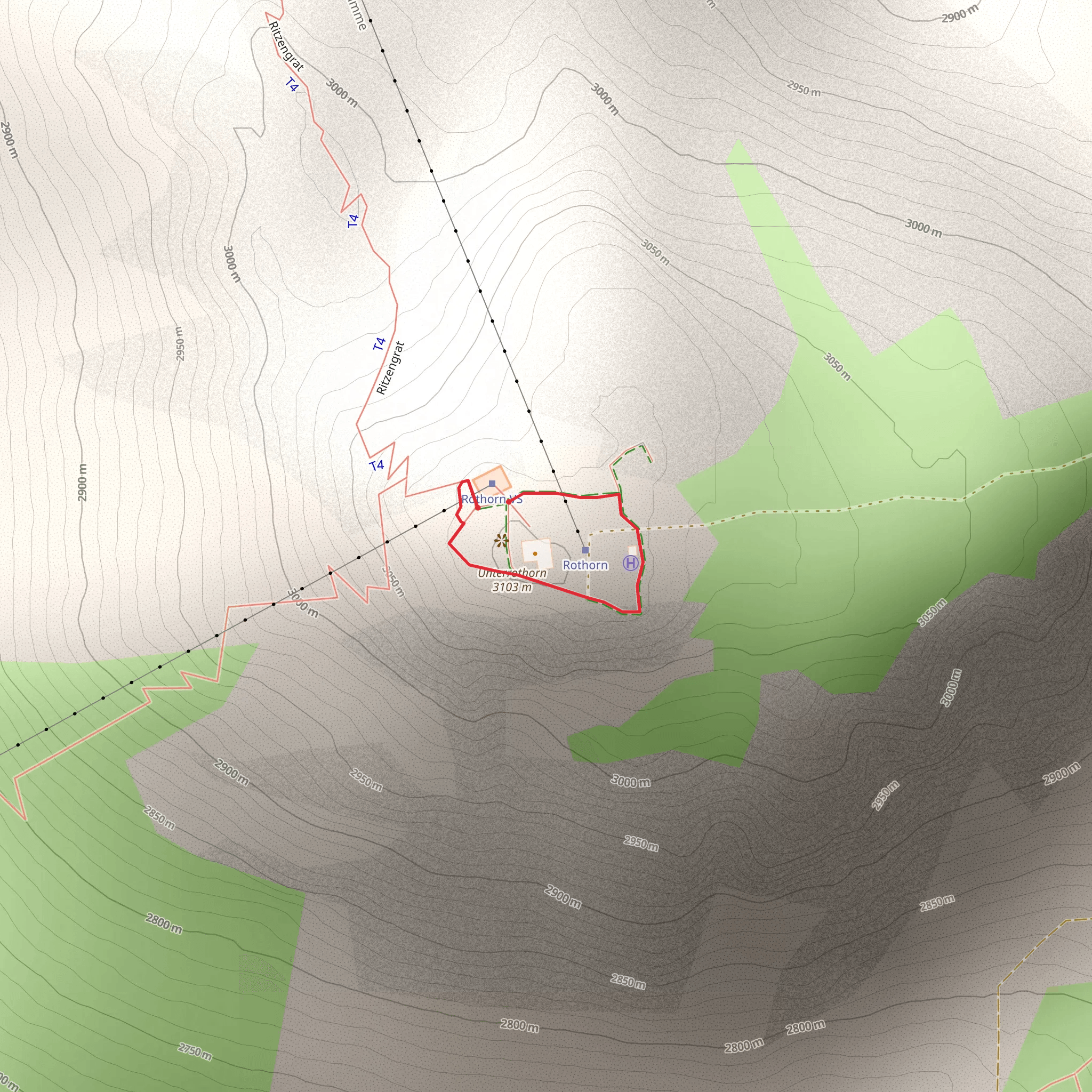 Peak Collection Rothorn - Nr 10 mobile static map