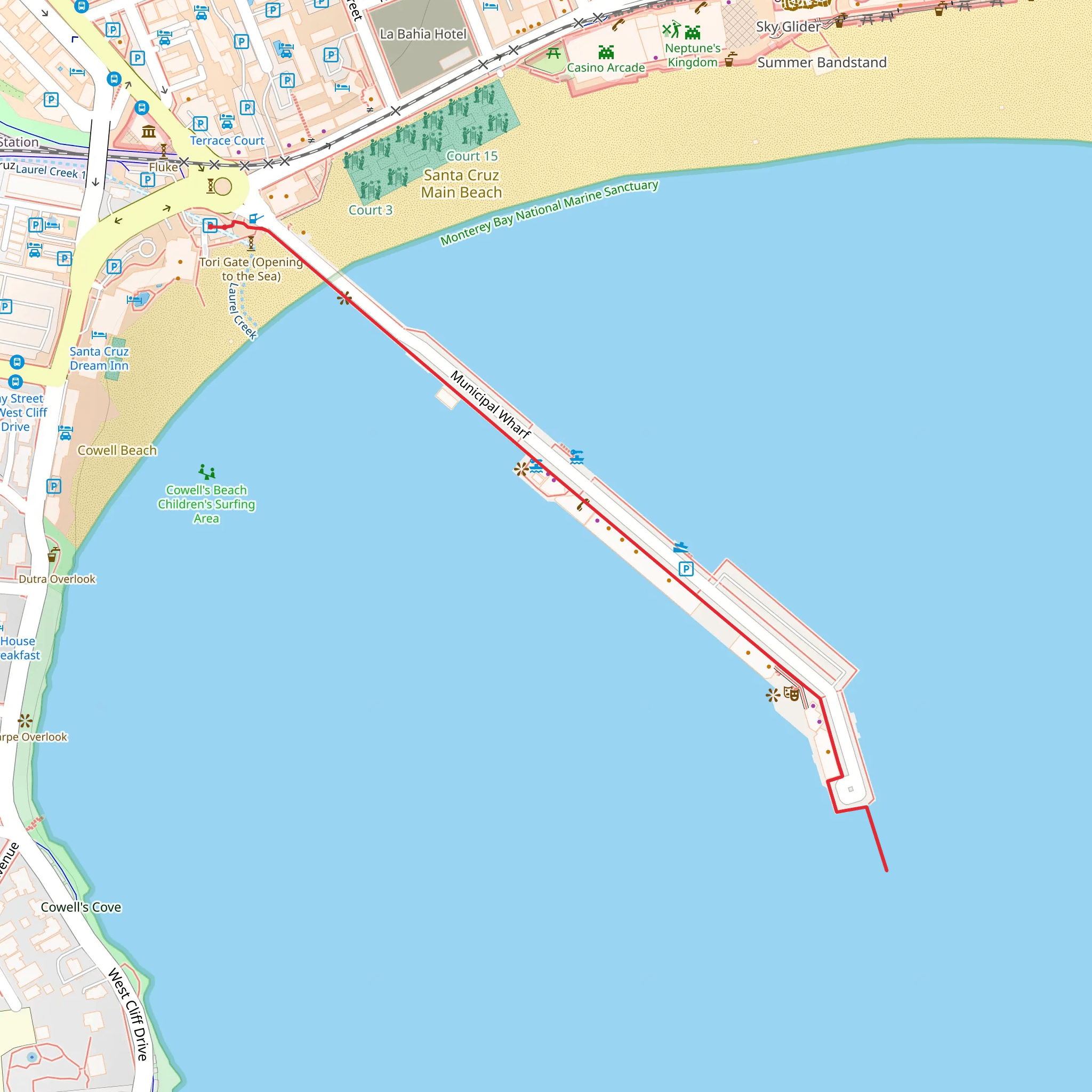 Municipal Wharf mobile static map
