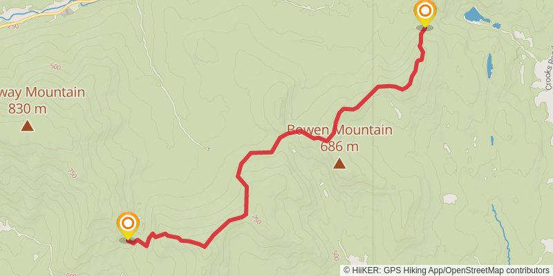 Vermont Long Trail stage 23 Map
