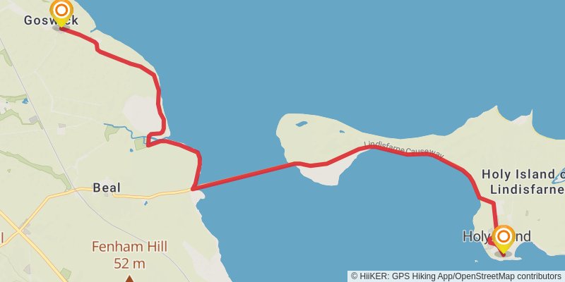 Forth to Farne Way stage 6 Map
