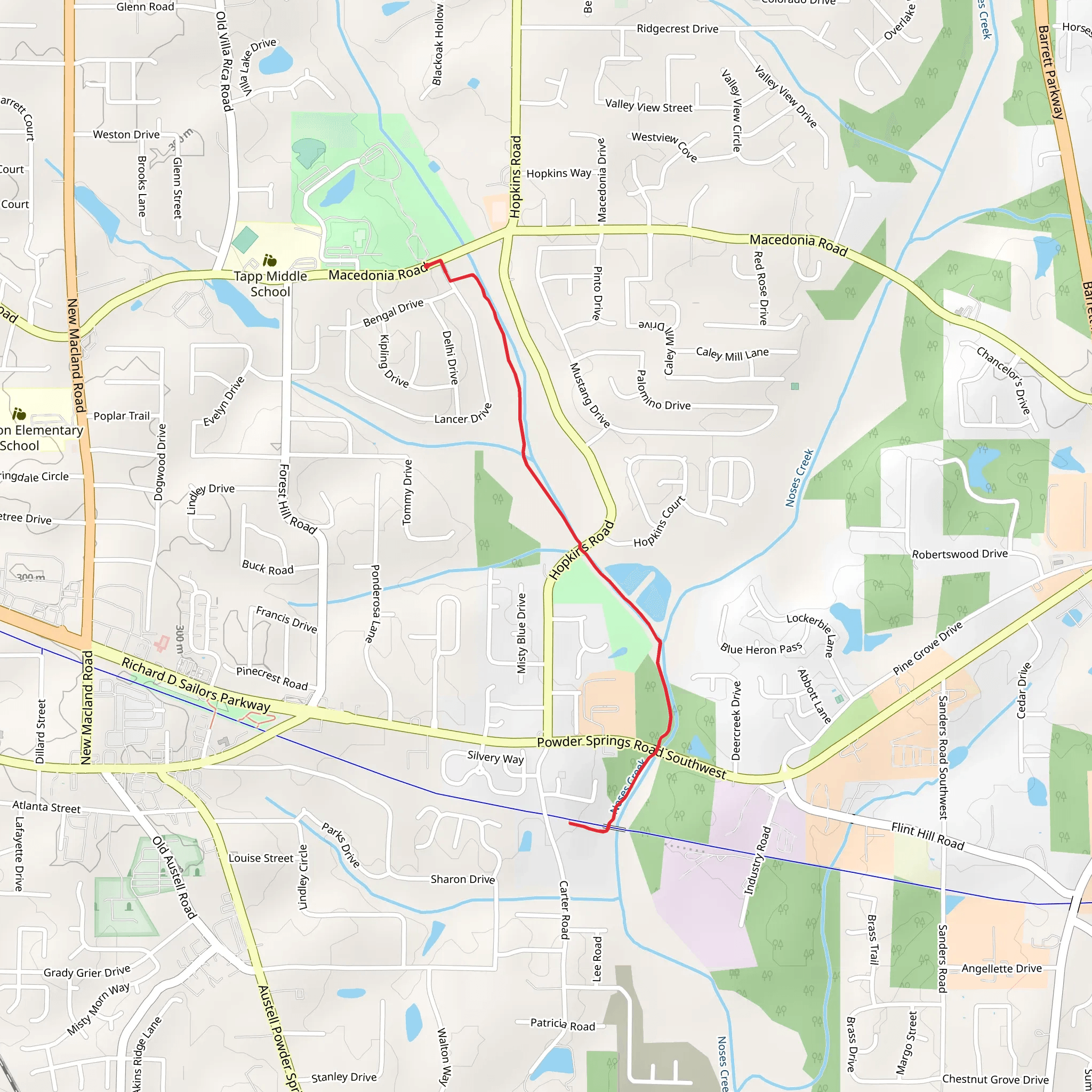 Wild Horse Trail mobile static map