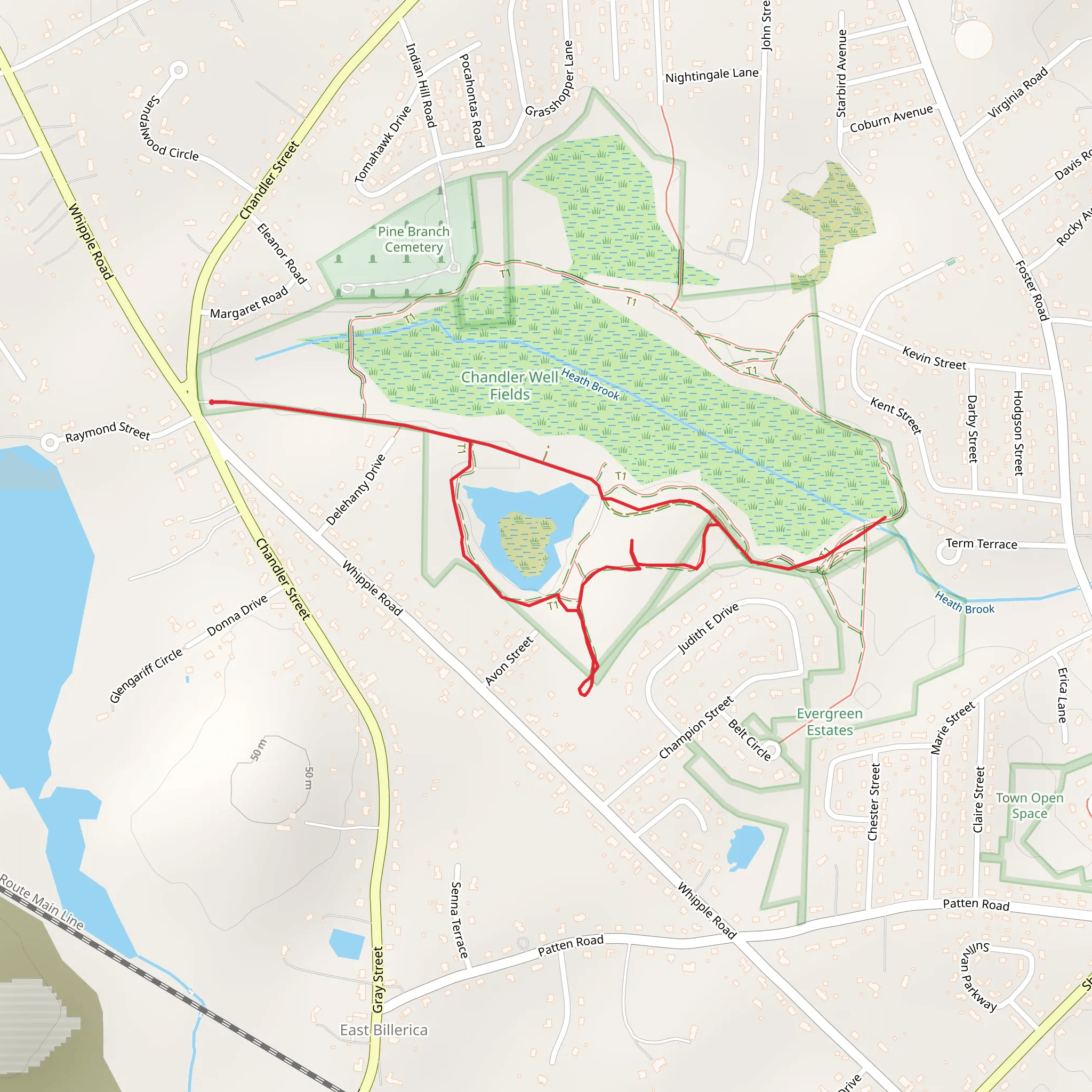 Pumping Stats and Heath Brook Loop mobile static map