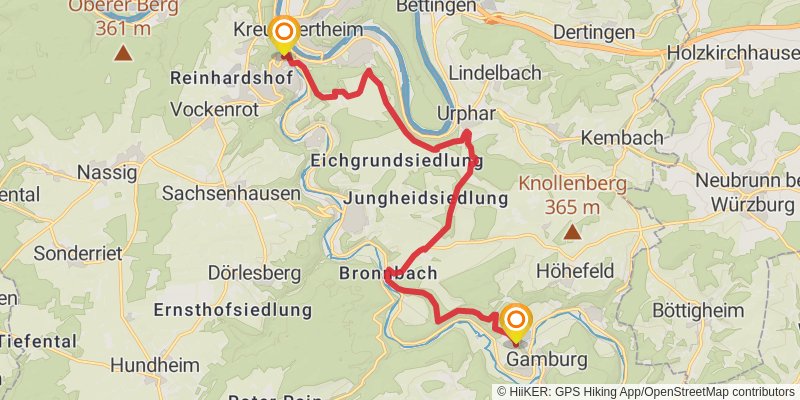 Jakobsweg Main-Taubertal stage 3 Map