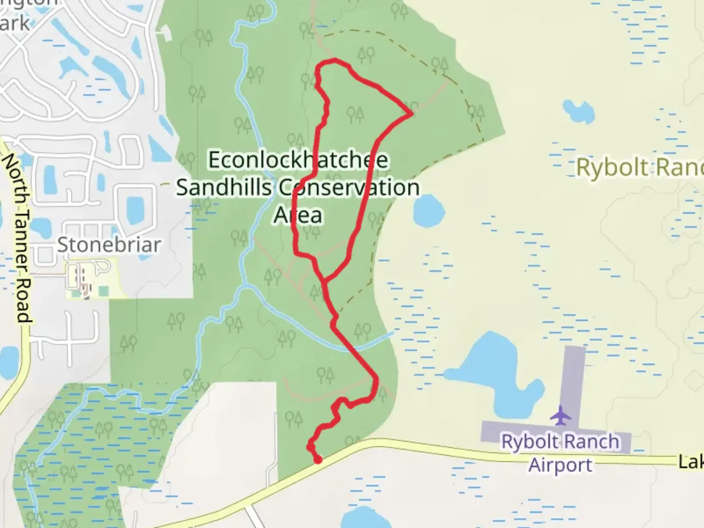 An image depicting the trail Red and Yellow Loop Trail and its surrounding area.