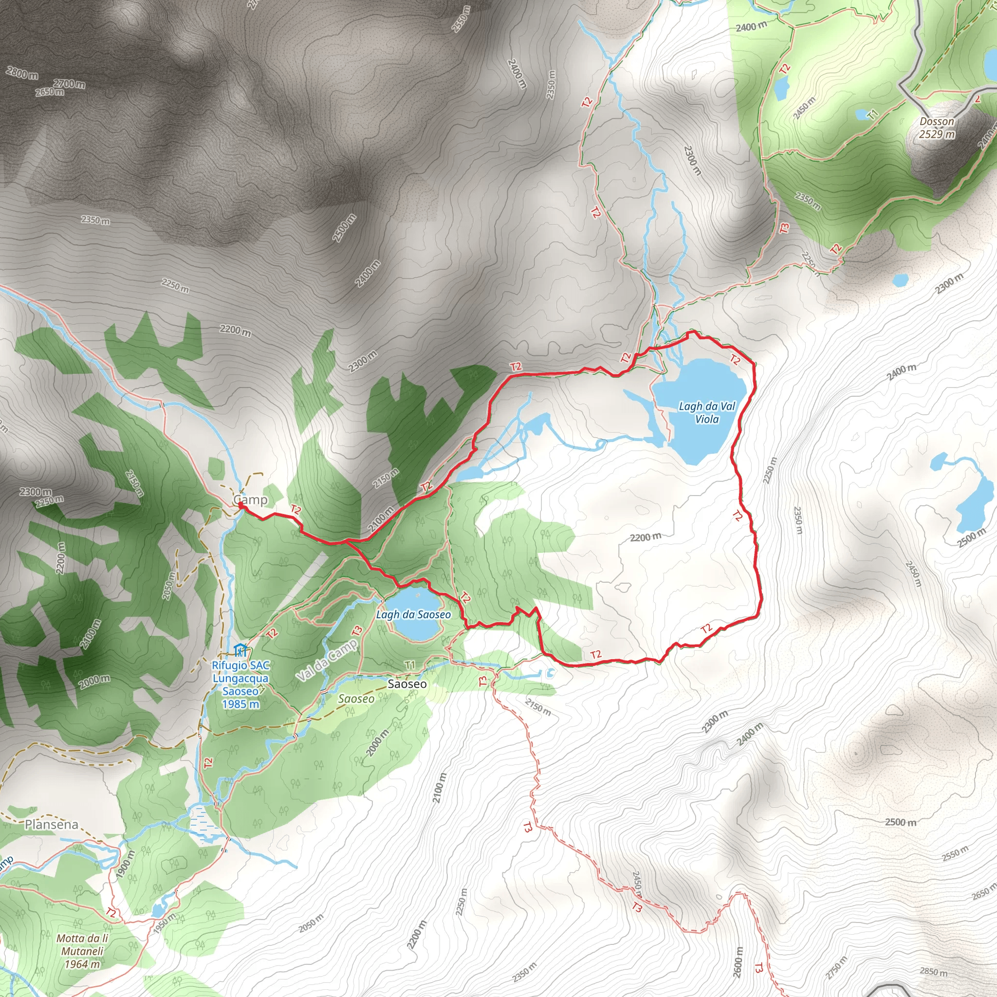 Sentiero Val da Camp mobile static map