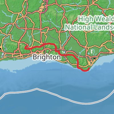 South Downs Way 6-Day Moderate Tour (Hillwalk Tours) mobile static map