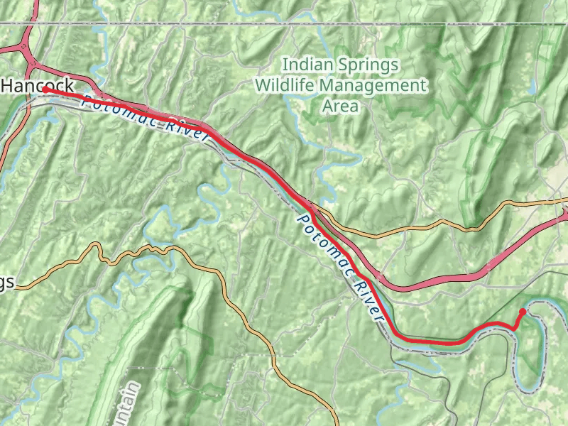 Potomac River - Chesapeake and Ohio Canal Trail
