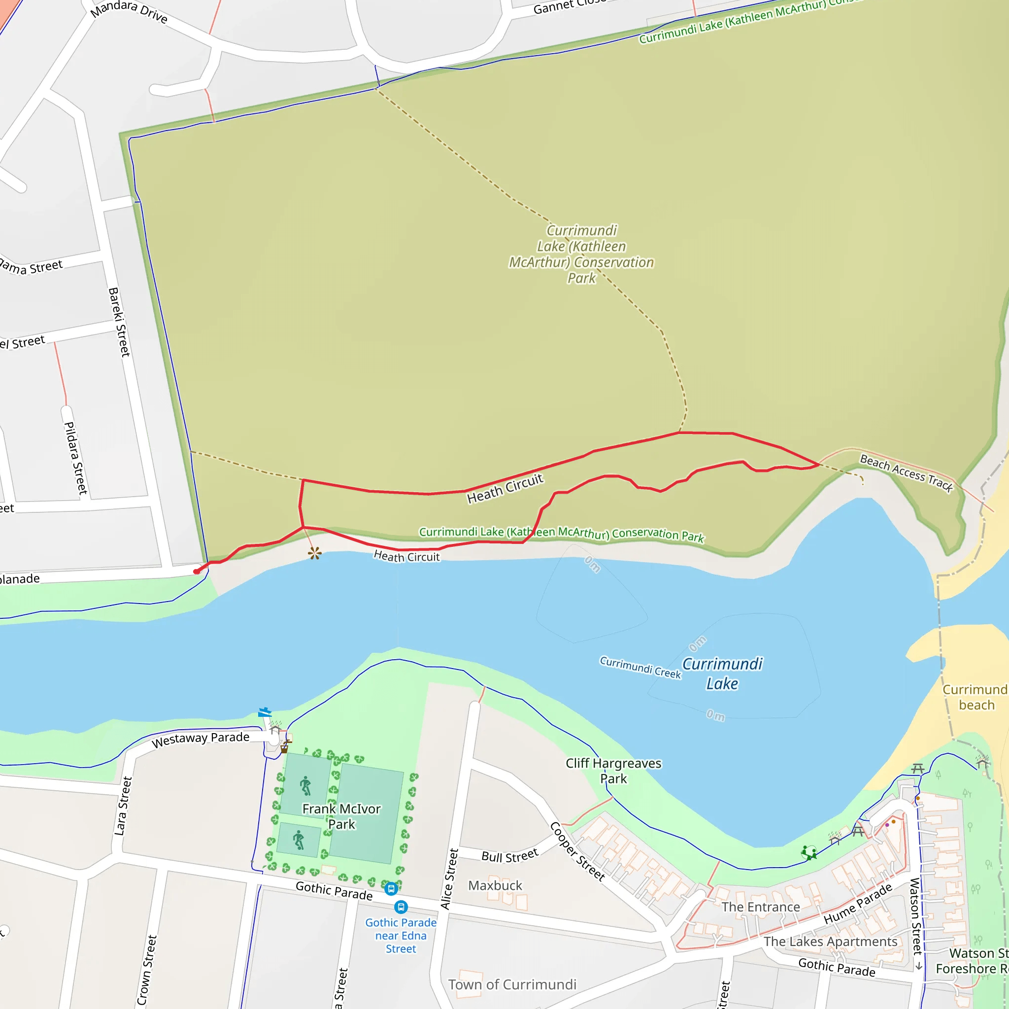 Heath Walk mobile static map