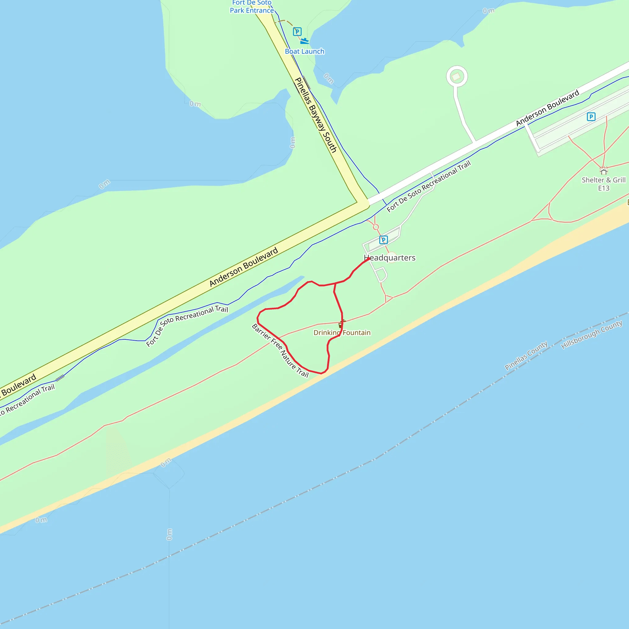 Barrier Free Nature Loop Trail mobile static map