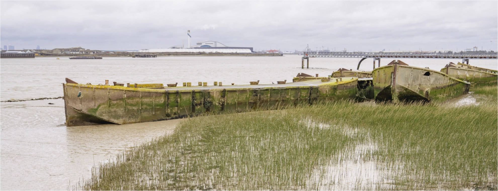 An image depicting the trail Rainham Marshes and its surrounding area.