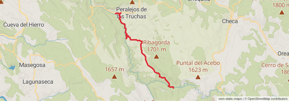 GR 113 Camino Natural del Tajo stage 5 Map