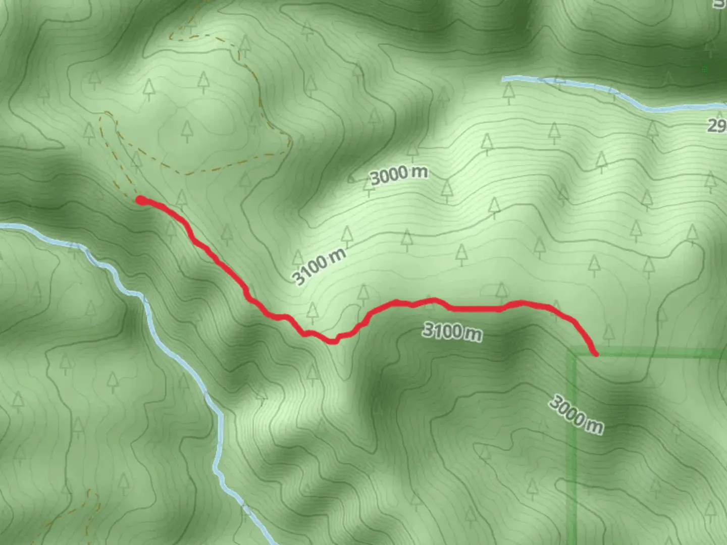 An image depicting the trail Mcqueary Ridge Trail and its surrounding area.