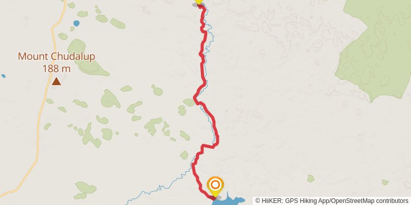 Bibbulmun Track stage 34 Map