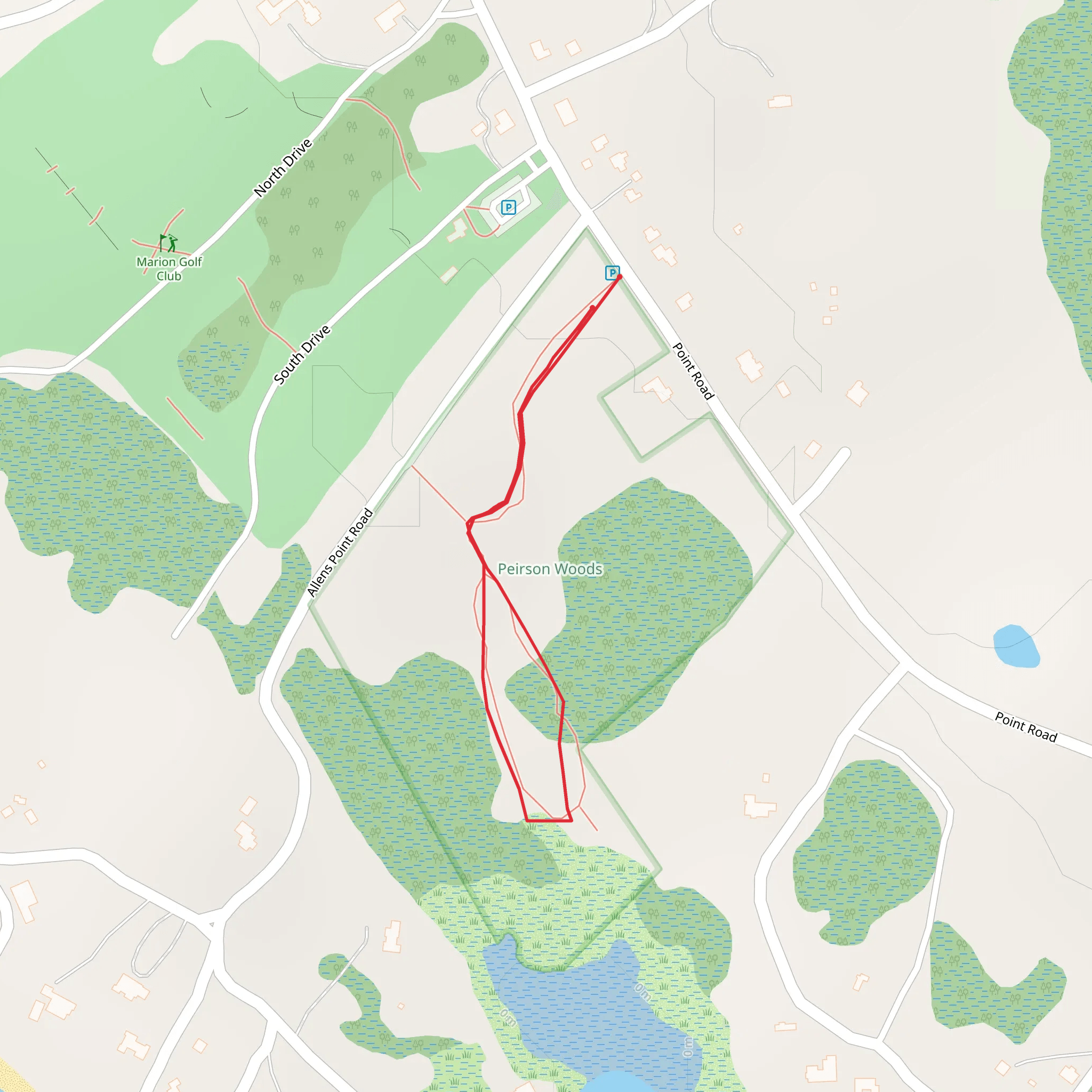 Blankenship Cemetery Loop from Allen Point Road mobile static map