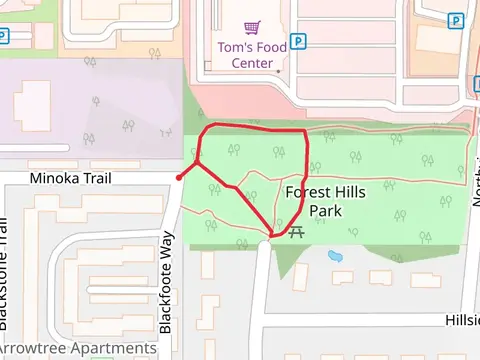 Forest Hills Park Loop from Blackfoote Way